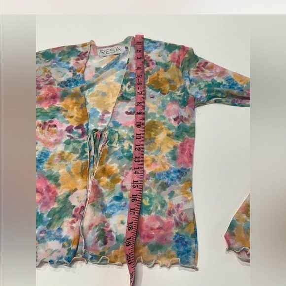 RESA Multicolor Floral Tie Top - Picture 4 of 4